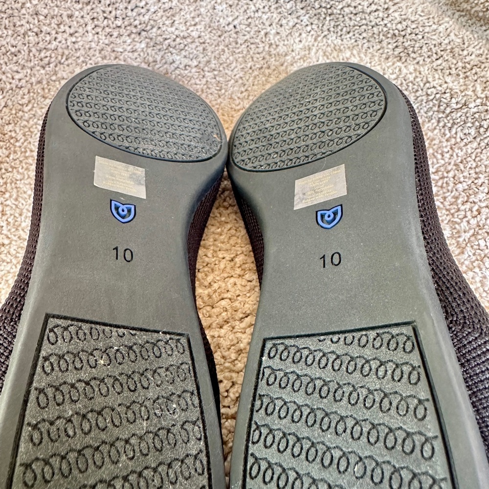 Rothy's The Point Black Slip On Ballet Flats Women's Size 10 - Picture 4 of 7